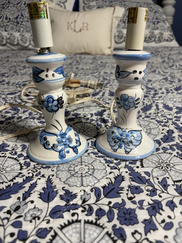 Vintage pair blue - blue, white